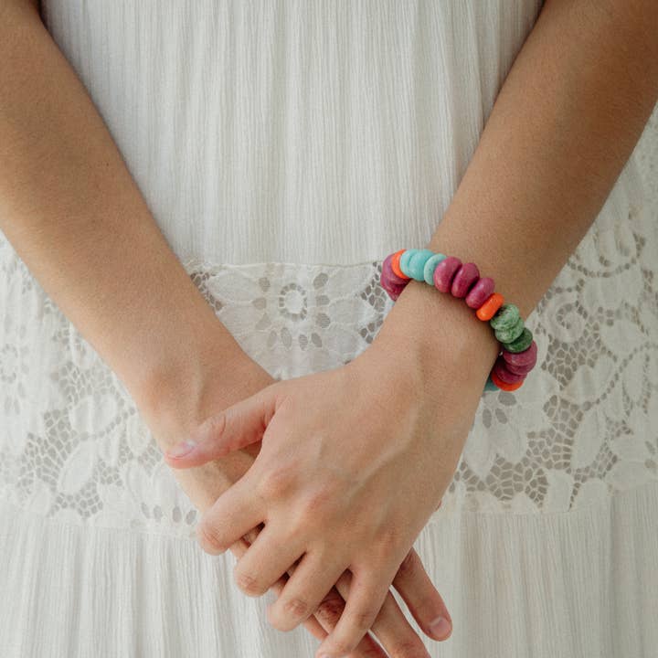 The Bead Project by TWOPU - Wholesale Beaded Bracelet - Chunky Glass Bracelet 25