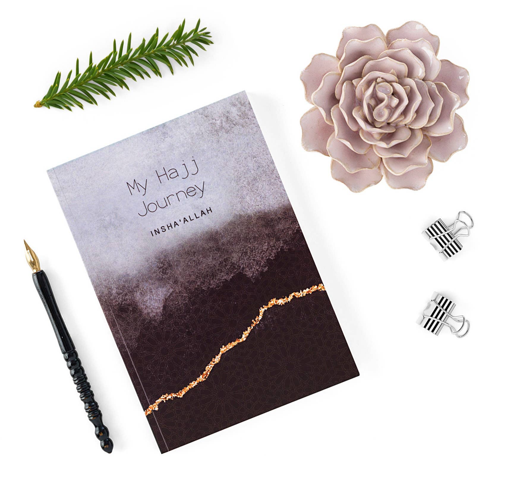 Islamic Moments - Wholesale Notebook - My Hajj Journey - Insha'Allah, A5 Hajj Notebook Diary Planne1