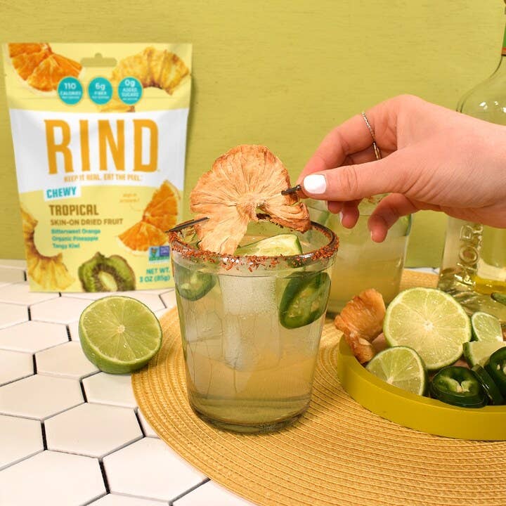 RIND Small Batch LLC - Wholesale Dried/Dehydrated Fruit - Tropical Blend, Skin-on Dried Fruit - 3oz6