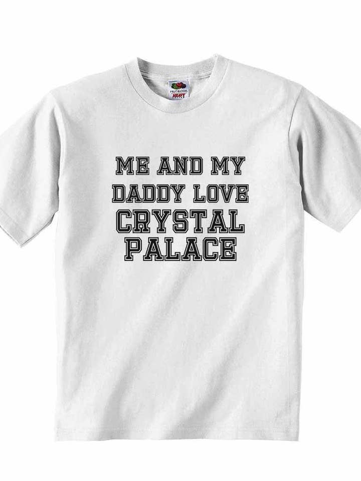 Me and My Daddy Love Crystal Palace, per tifosi di calcio, per bambini per la vendita all'ingrosso da parte di Little Ratbag