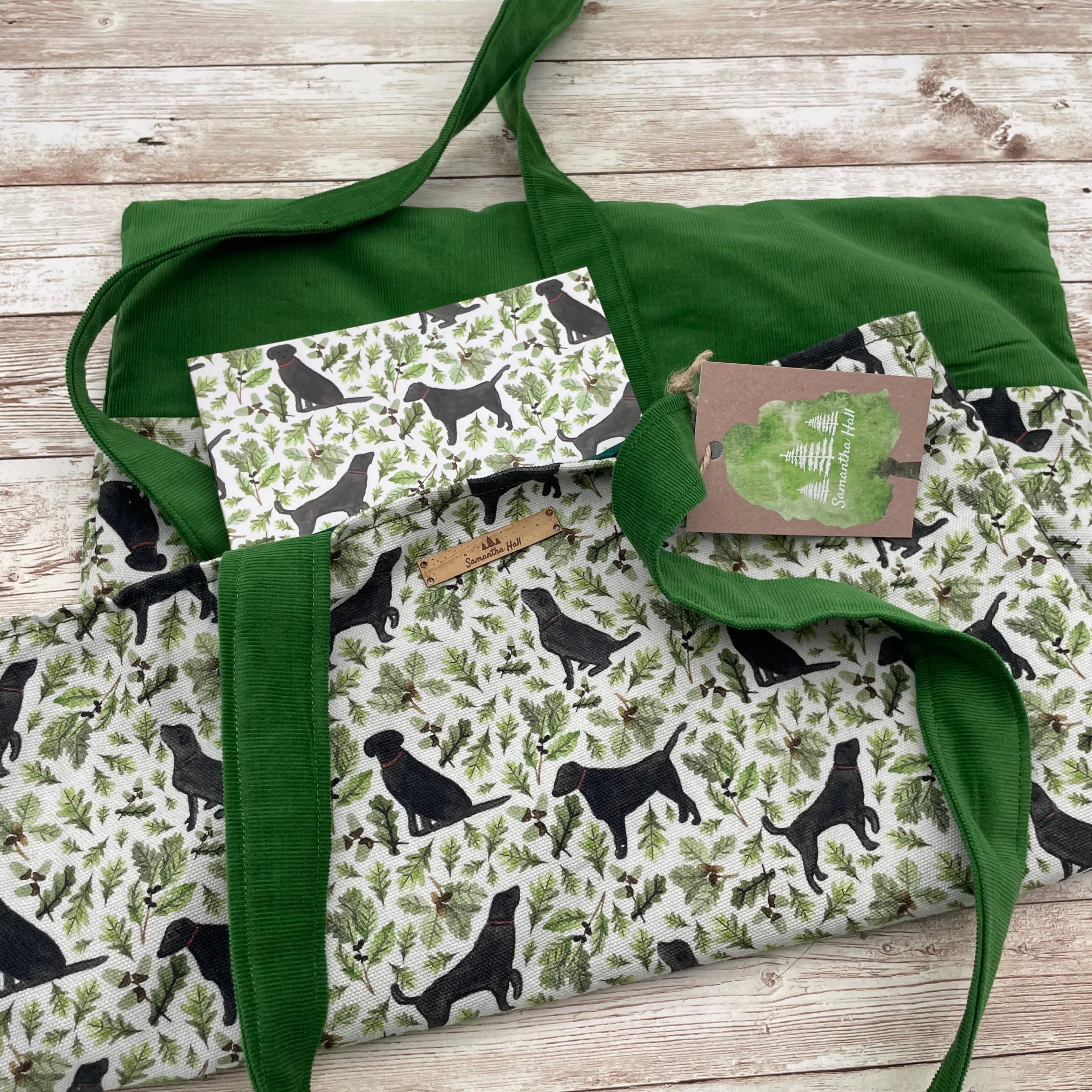 Samantha Hall Designs - Wholesale Tote Bag - Women's - Black Labrador Tote Bag4