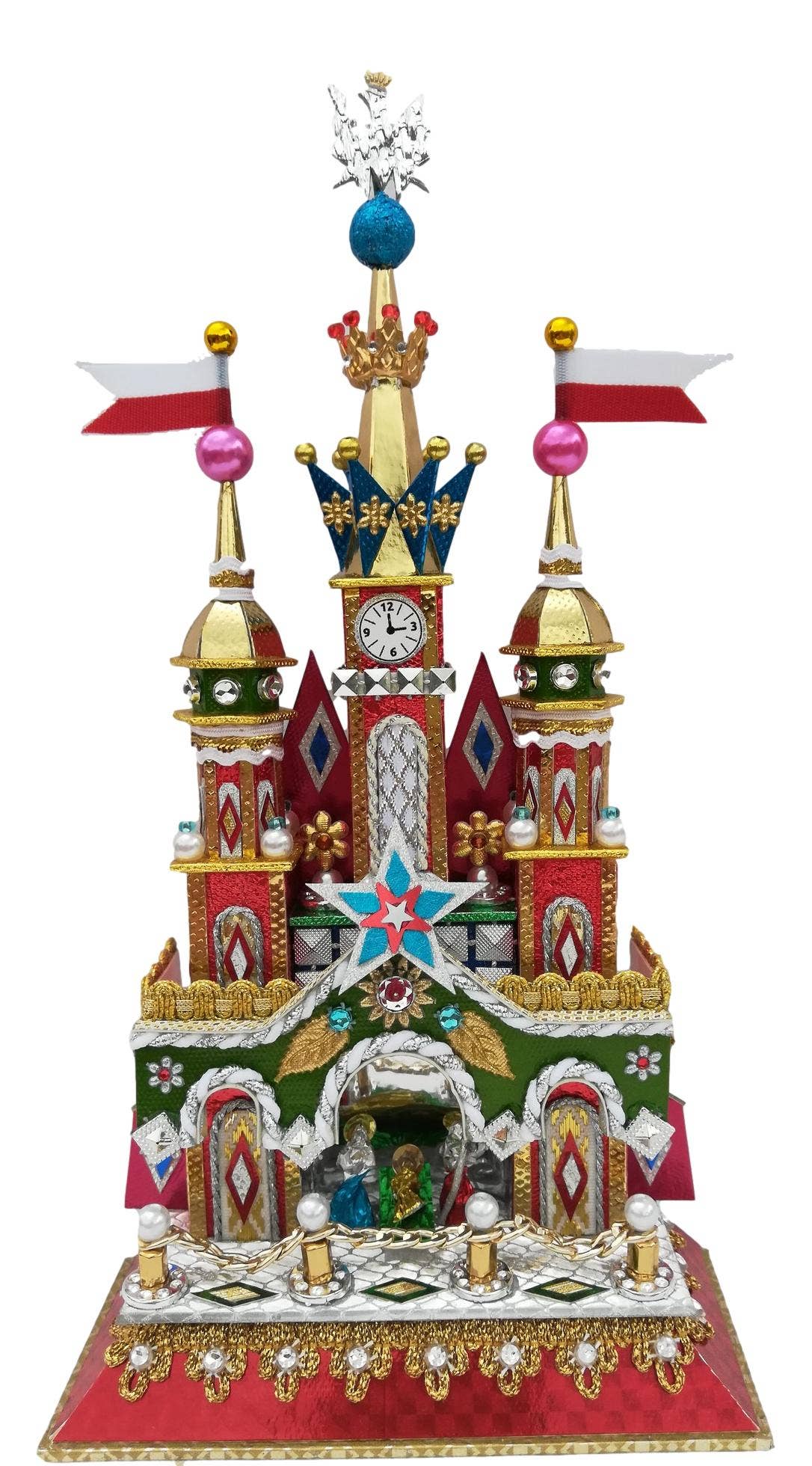 Mia's Polish Treasures – wholesale Nativity scene decor – Krakow's Town Hall Clock Krakow Nativity0