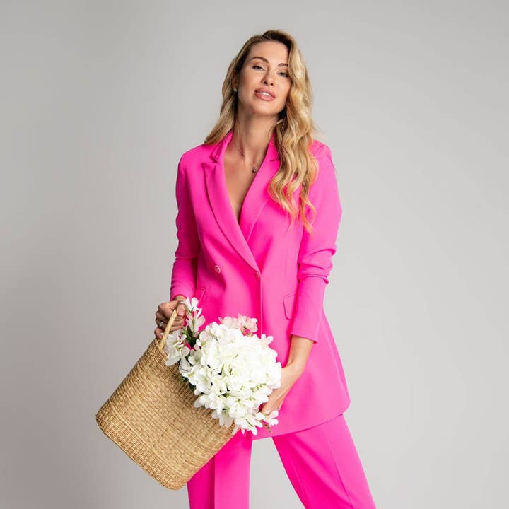 Blazer Oversize Barabela Rose pour la vente par MÍMÍ COLLECTION