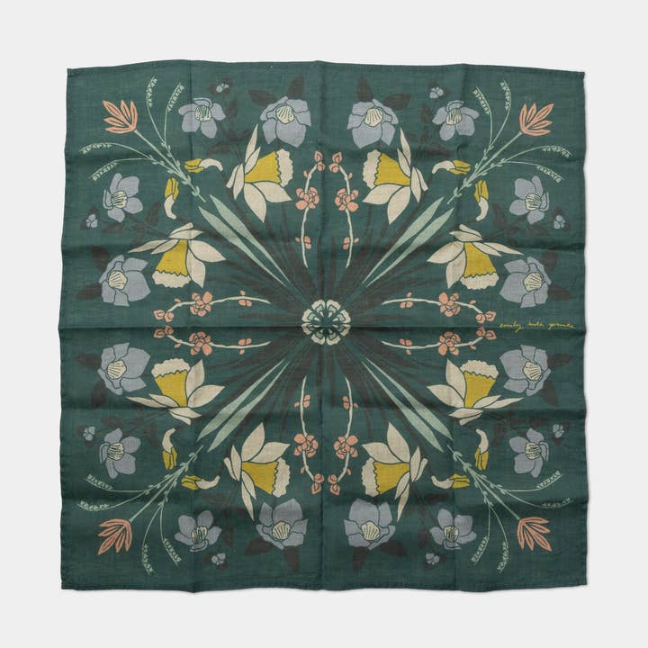 Linen Bandana for wholesale by emily ruth prints