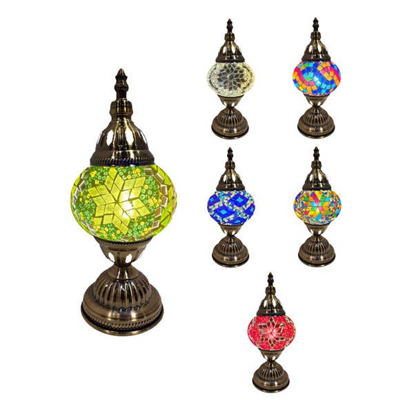 Mosaic Desk Lamp - Assorted Colors for wholesale by Access by Mediterranean Concepts
