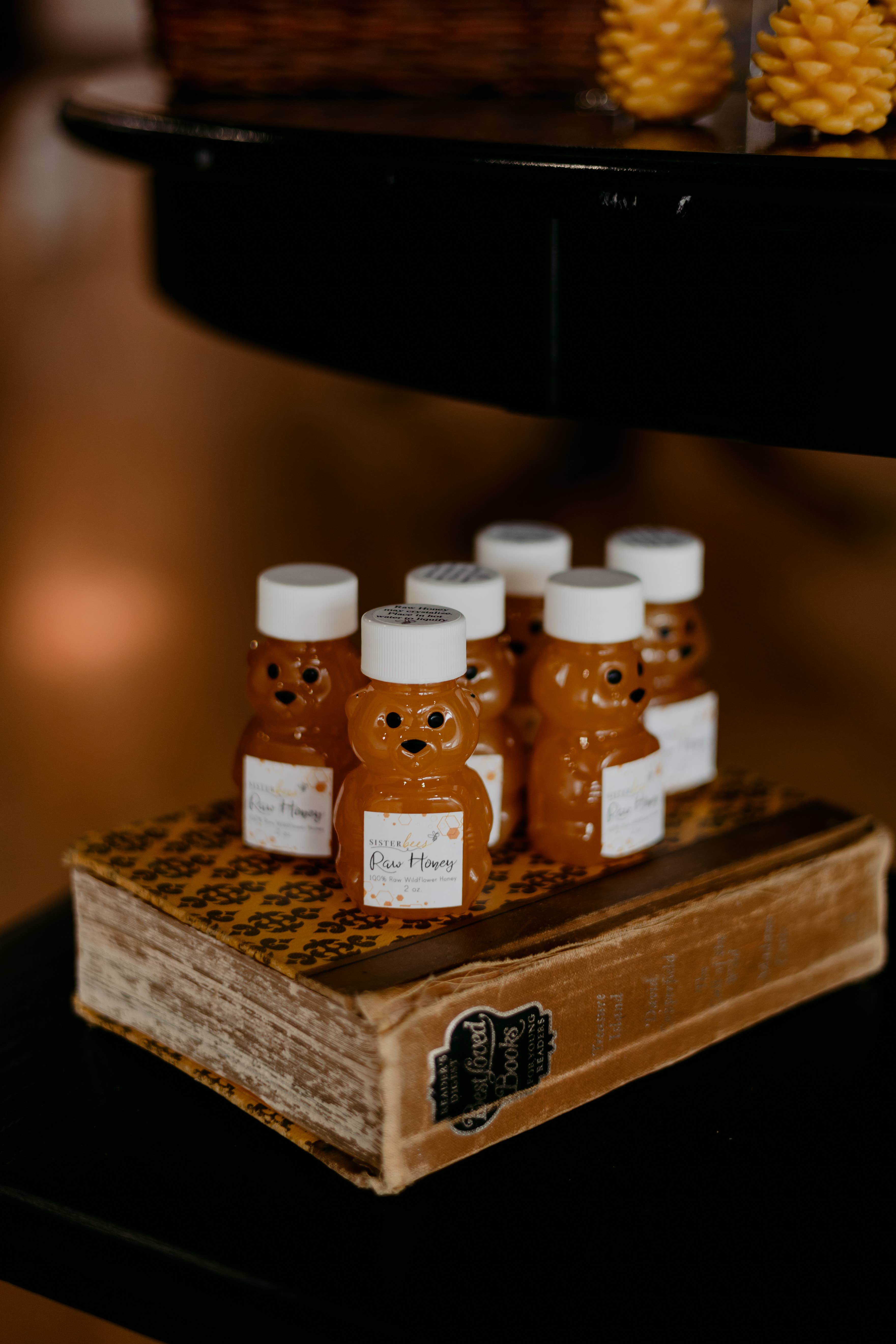 Sister Bees LLC – Großhandel Honig – 100% Roher Michigan Wildblumenhonig 2oz Bär1