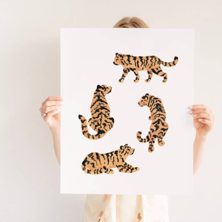 Tijgers Art Print voor wholesale door Sabina Fenn