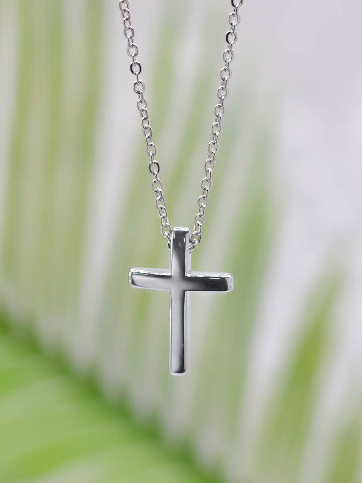 Colar Cruz de Prata Pequena - Colar Eden Merry por atacado de Eden Merry Jewelry by James Lawrence