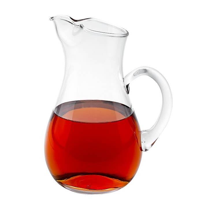 Badash - Wholesale Pitcher - Zeus Mouth Blown Glass Ice Tea, Martini or Water Pitcher