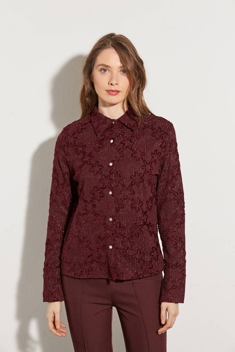 ELLI WHITE - Wholesale Blouse - Women's - Embroidered floral blouse6