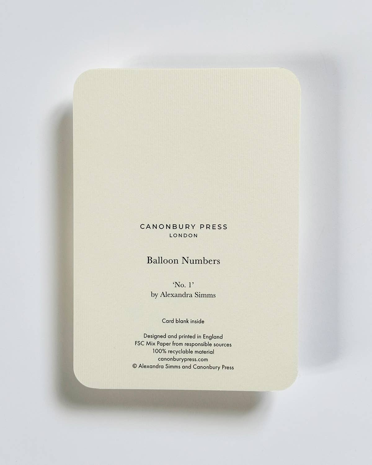 Canonbury Press – wholesale Birthday card – Birthday Balloon No. 1 Greeting Card | Age Cards3