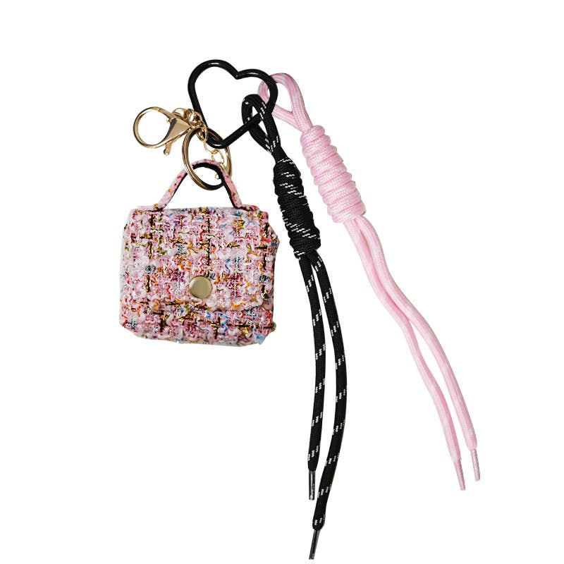 AMORINO SRL - Wholesale Keychain - Women's - TWEED BAG CHARM KEYCHAIN2