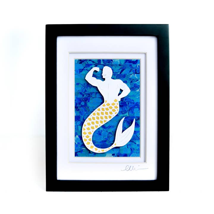 Sirena Marmorizzata a Mano per la vendita all'ingrosso da parte di Hull Street Studio