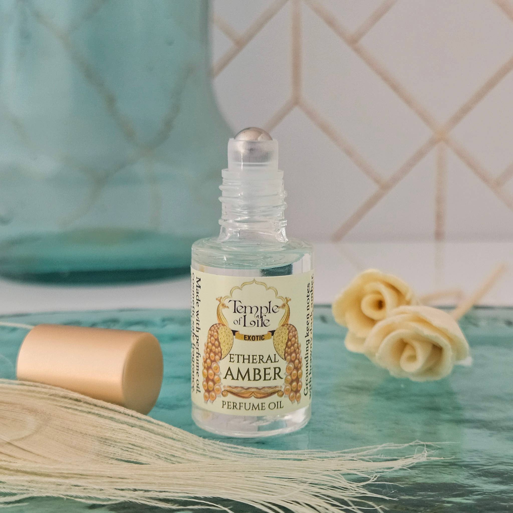 Temple of Life Oils & Perfumes - Wholesale Roll-On Fragrance - Exotic Perfume Oil Travel | Etheral Amber | Pure White Amber1