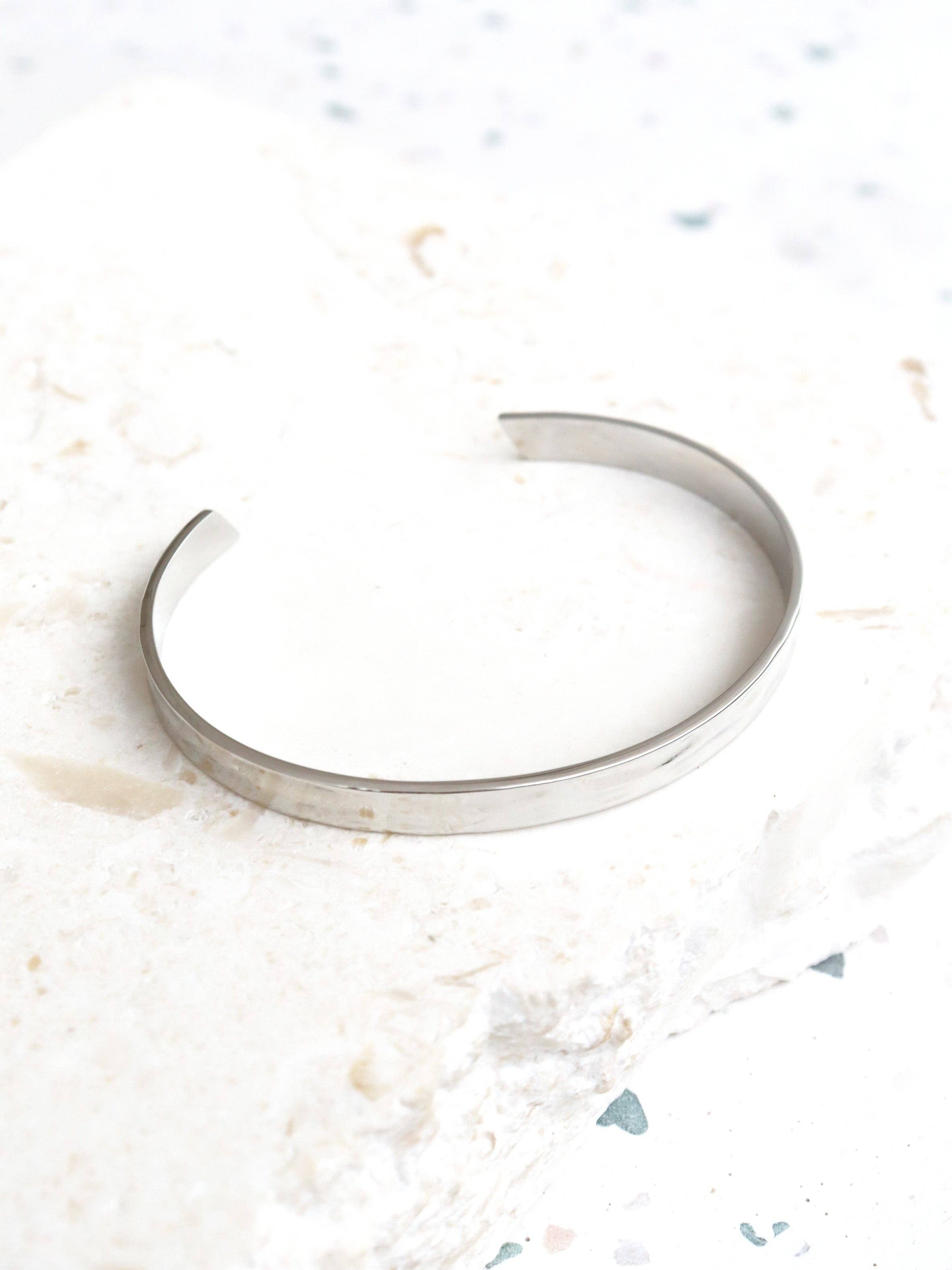 Angels Whisper Accessories – wholesale Cuff bracelet – Toro Skinny Open Cuff Sterling Silver Plated Bangle6