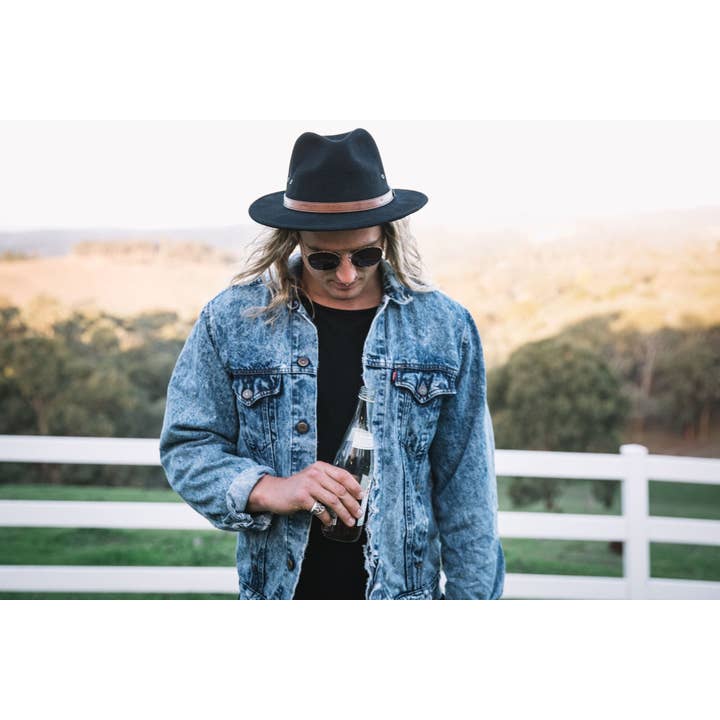 Billy Bones Club - Venta al por mayor Sombrero fedora - Unisex - Betty Fedora Negra