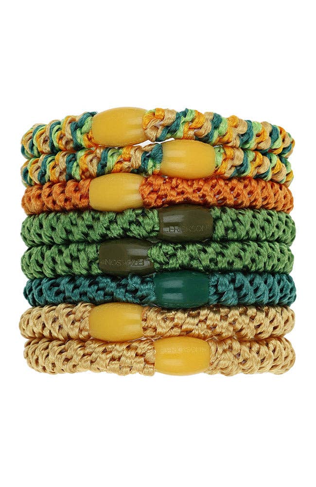 France Luxe/L. Erickson – Engroshandel Hårbånd - Dame – Grab & Go Hestehalebindere - Sæt med otte91