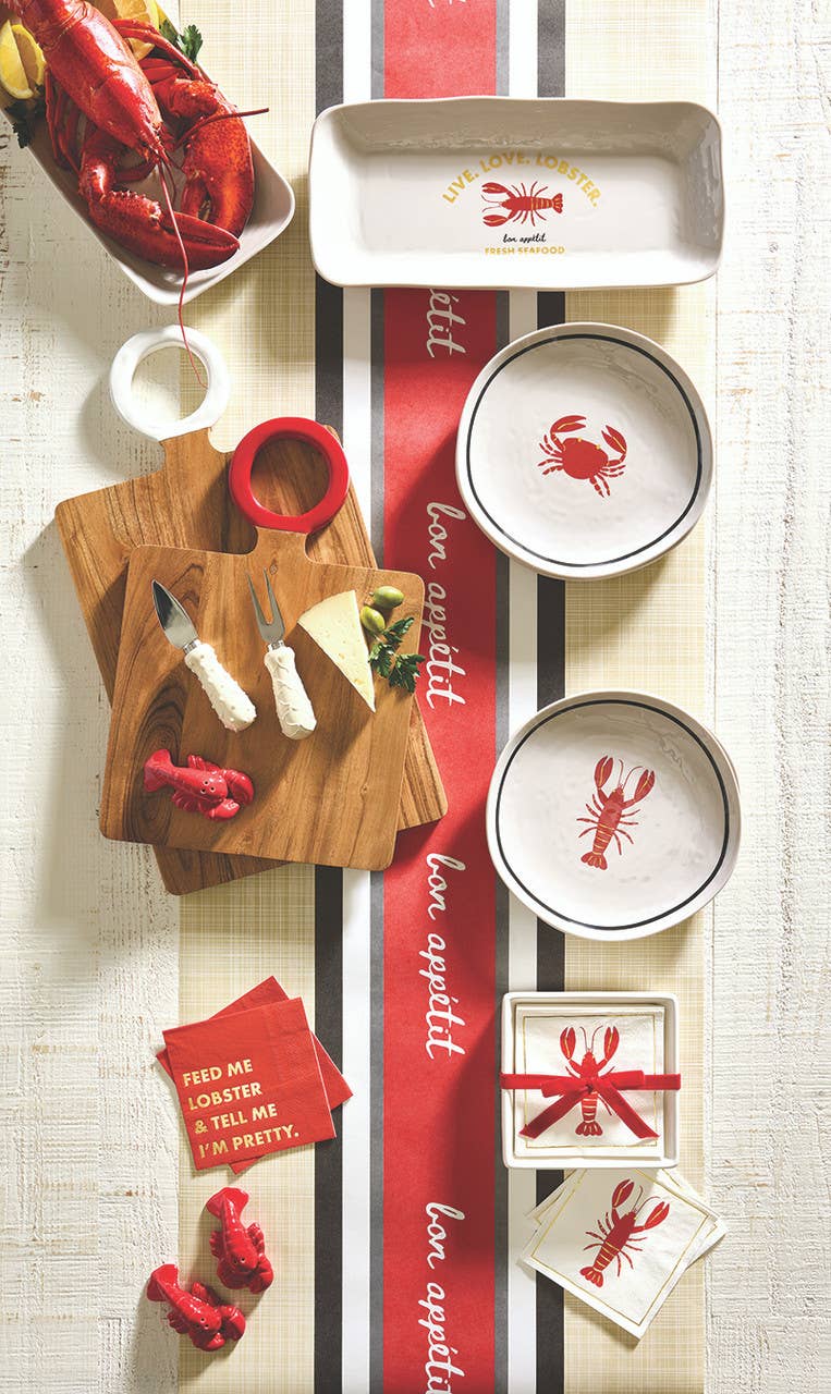 Santa Barbara Design Studio by Creative Brands - Wholesale Platter - Melamine Serving Platter - Live. Love. Lobster2