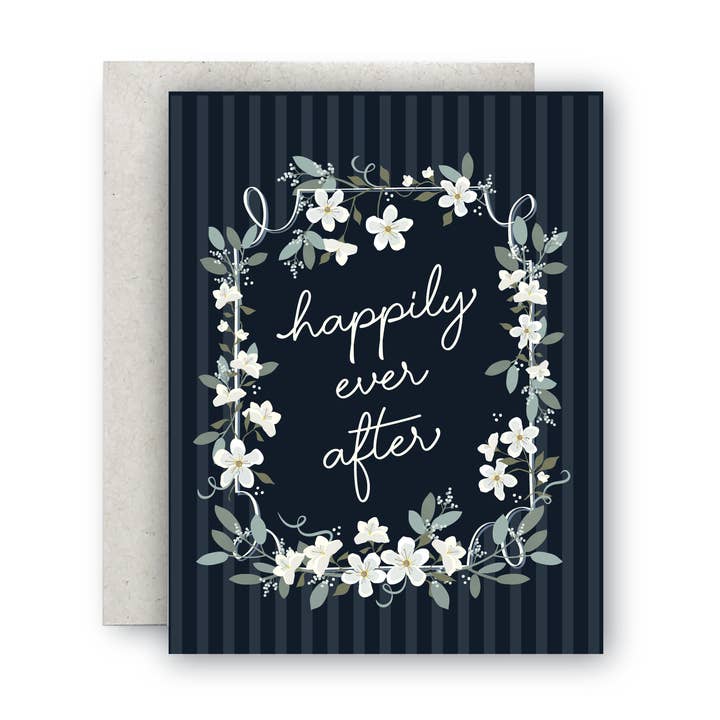 Merrily Paper - Wholesale Wedding Card - Happily Ever After Wedding Greeting Card0