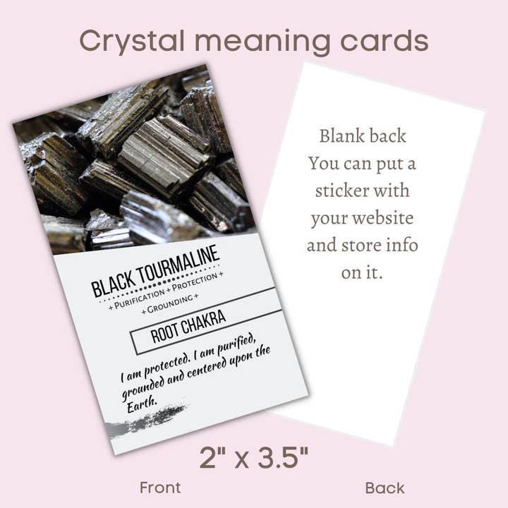 The 7 Directions - Wholesale Tarot Cards - A-B Wholesale Pack of 20 crystal meaning cards (ONE DESIGN)