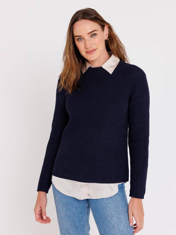Cotton Fisherman Crew for wholesale by Pura Cashmere