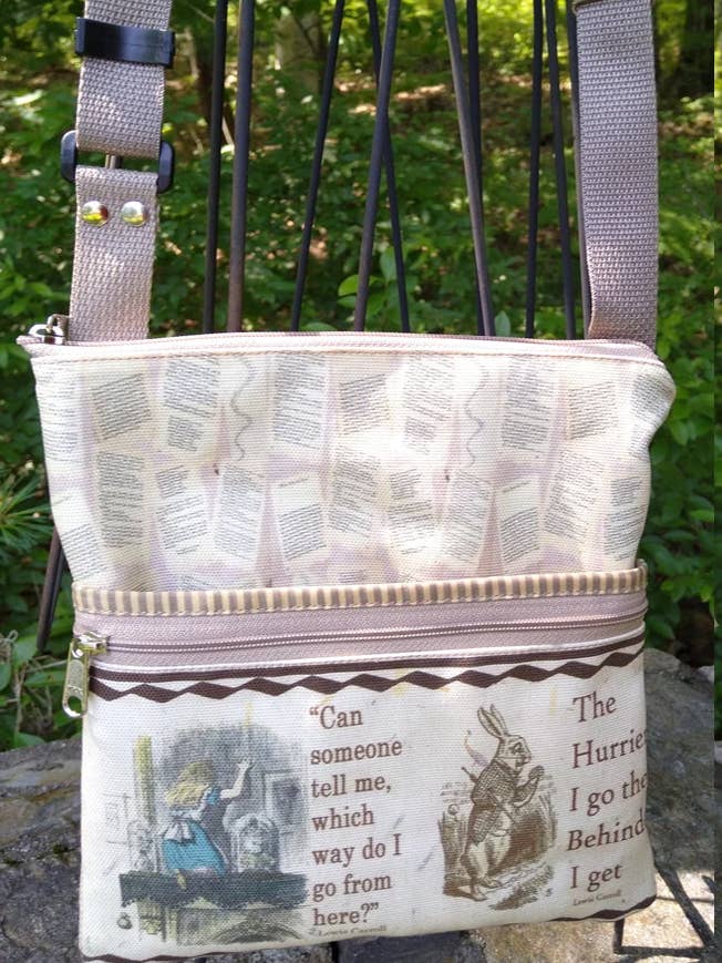 Alice in Wonderland Large Travel - Converts to a Backpack for wholesale by Old Bagzz