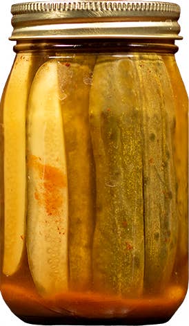 OLIVE THESE FOODS - Wholesale Pickled Vegetables - Pickled Veg: Spicy Fire Pickles (16 oz)