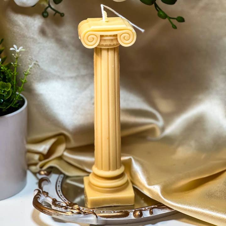 Agaboo Candle - Wholesale Novelty Candle - Greek Sculpture Column Pillar 8.5x2.5x2.5 - Sculptural9