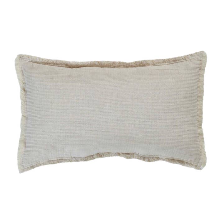 Coussin de lit Dana Deco, coussin décoratif, 14 po x 26 po, perle pour la vente par Orchids Lux Home
