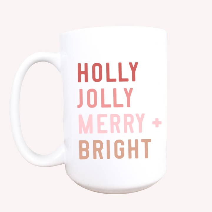Holly jolly Christmas coffee mug, Christmas coffee mug for wholesale by Mug and Mini