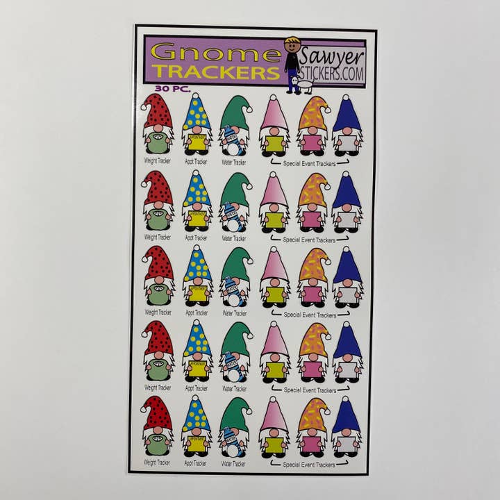 Gnome Planner Klistermärken för wholesale av The Polka Dot Box