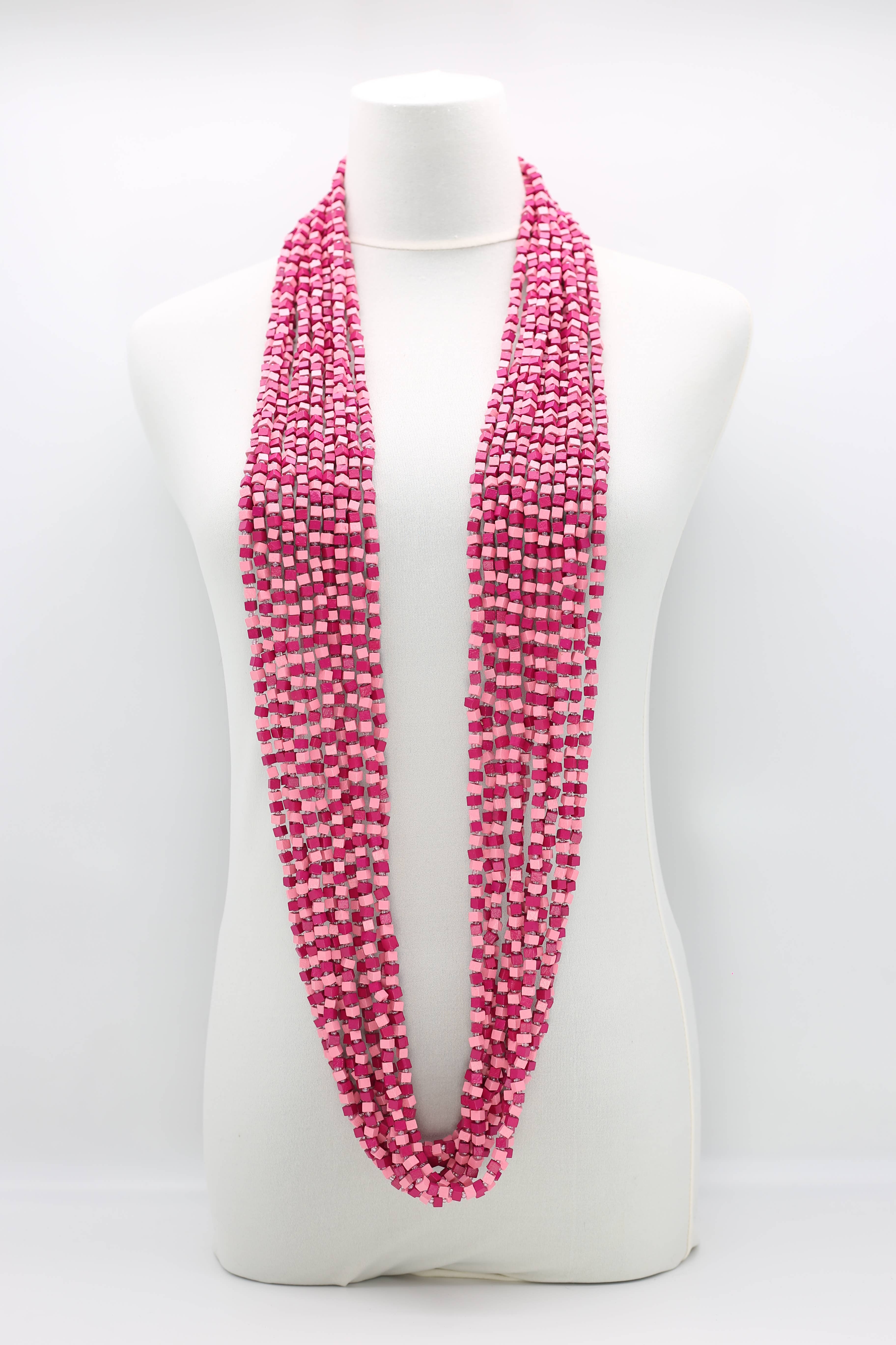 Jianhui London – Engroshandel Perlehalskæde – Den næste Pashmina halskæde Træperler - Mosaic Art10