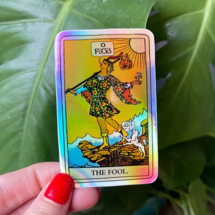 Witch Rich - Wholesale Sticker - 0 The Fool Holographic Tarot Sticker
