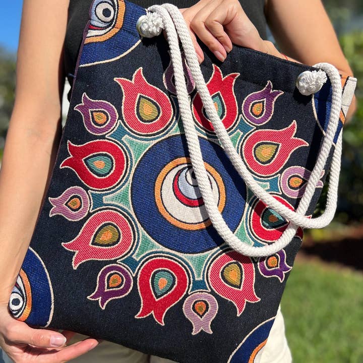 Umays Boho - Wholesale Tote Bag - Women's - Handmade Shoulder Bag, Handmade Tote, Cute Beach Bag