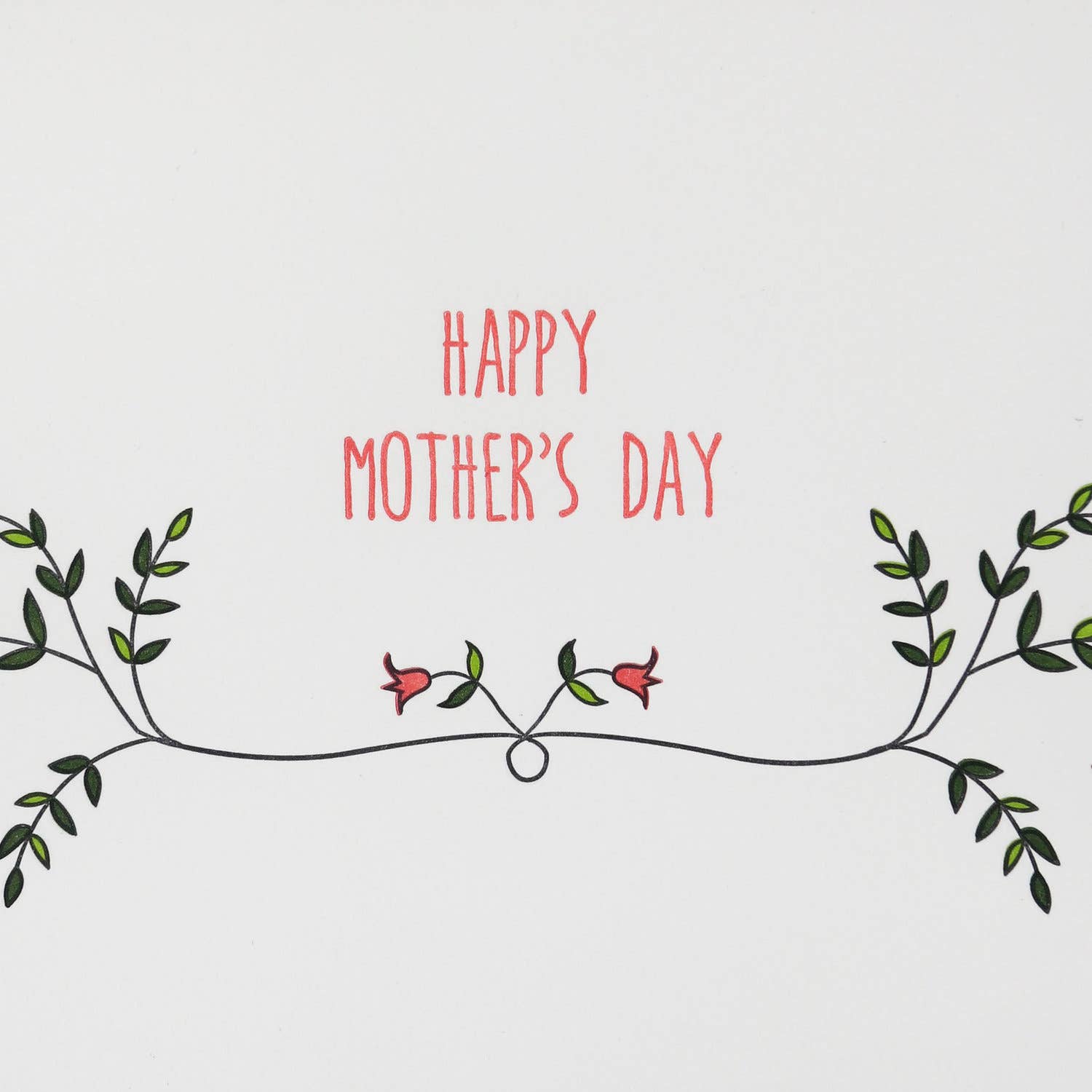 Quick Brown Fox Letterpress – Großhandel Muttertagskarten – Letterpress Muttertagskarte „Happy Mother's Day“2