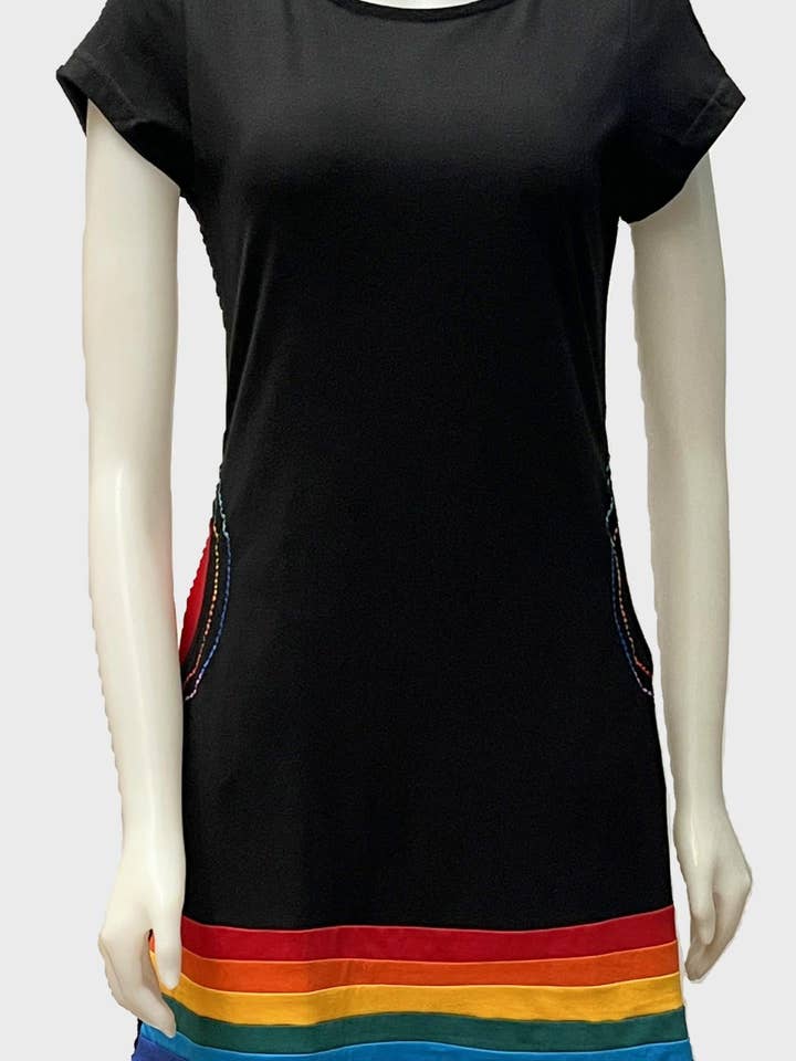 WDR-5207 - Rainbow Dress for wholesale by Leopards & Roses