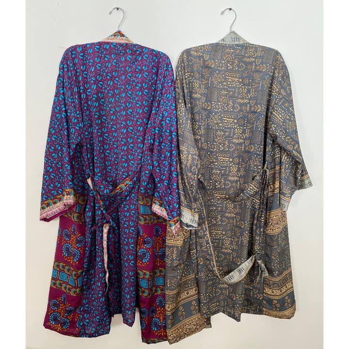 Seeds - Wholesale Robe - Women's - Silk Robe | Upcycled 100% Silk One Size Luxury