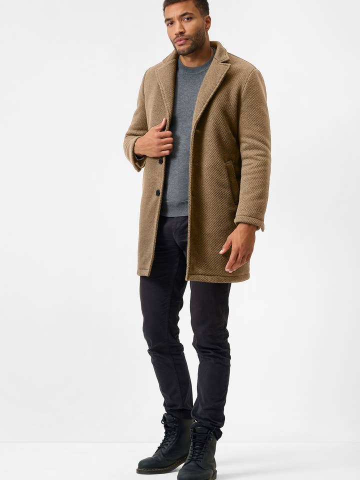 Ricano - Wholesale Coat - Men's - Men's Wool Coat Angelo with Notched Lapel7