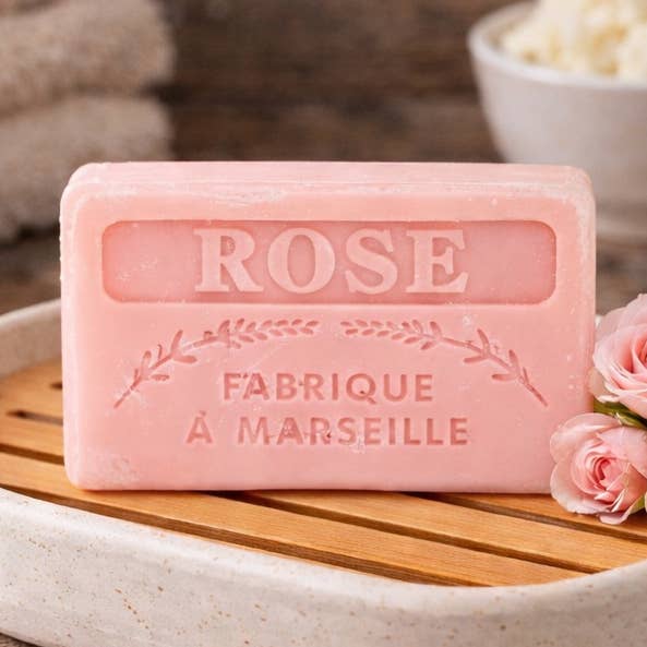60g Franse gastzeep - Rose voor wholesale door French Soap Wholesale