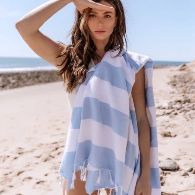 TranquilUSA - Wholesale Beach Towel - Cabana 100% Turkish Cotton Towel - 6 Colors