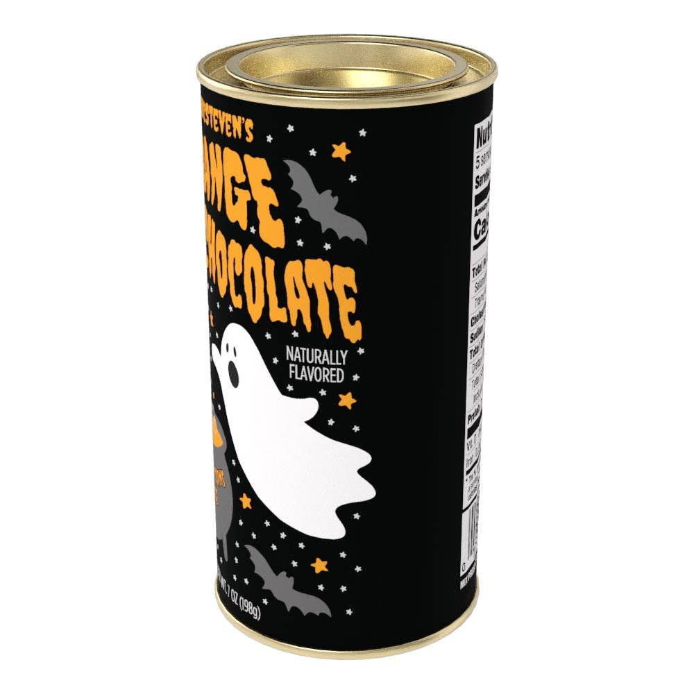 McSteven's - Vente Préparations/kits pour chocolat chaud - Chocolat chaud coloré orange fantôme d'Halloween (boîtes de 200g)10