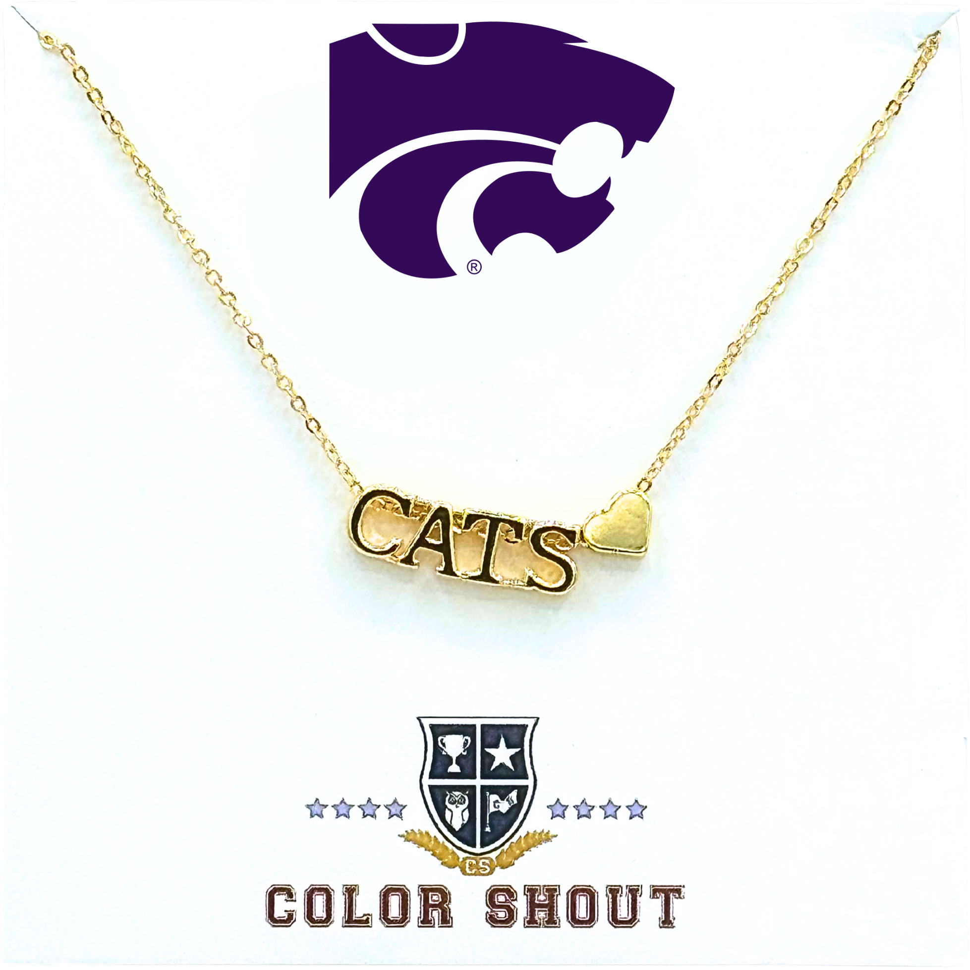 Color Shout - Wholesale Pendant/Charm Necklace - I Love College:  Initial Heart Necklace13