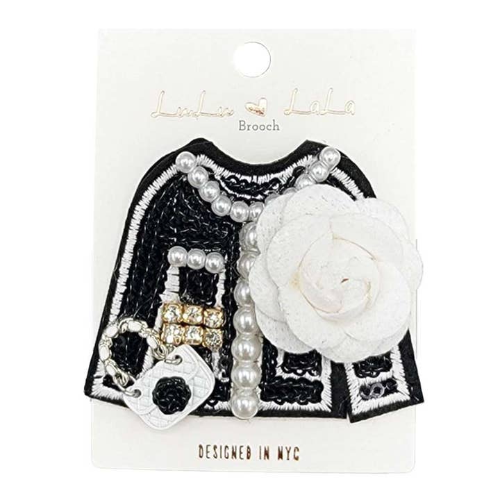 anbfashion – alfinete de lapela por atacado – CASACO TWEED BROCHE PC MBR-10551