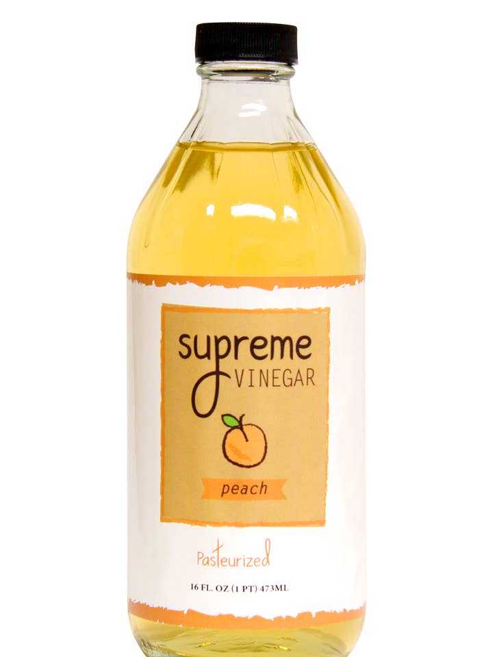 Supreme Peach Vinegar - 16 oz. for wholesale by Supreme Vinegar