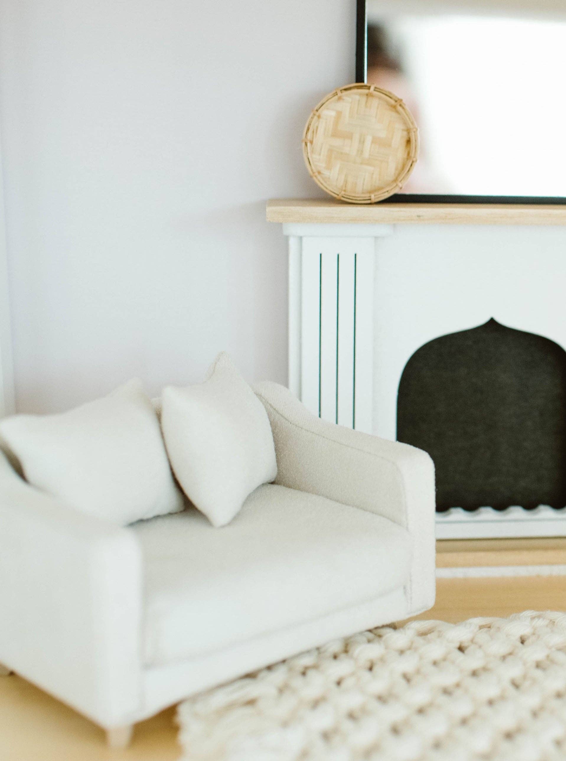 Macy Mae Dollhouse Designs - Wholesale Doll Accessory Kit - Kids - Dollhouse Adelaide Scoop Arm Accent Chair | Pearl White5