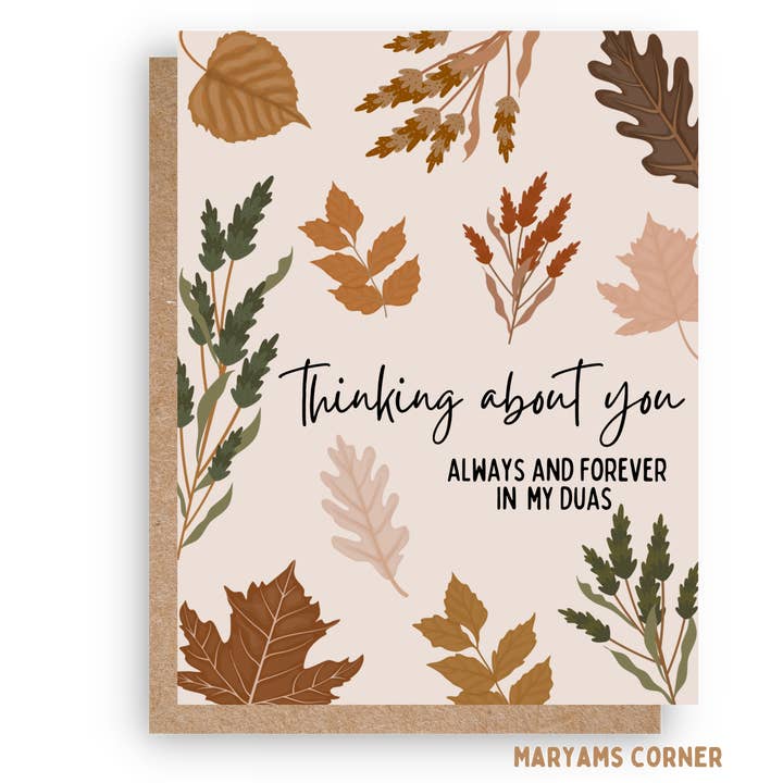 Carte Penser à You pour la vente par Maryams Corner