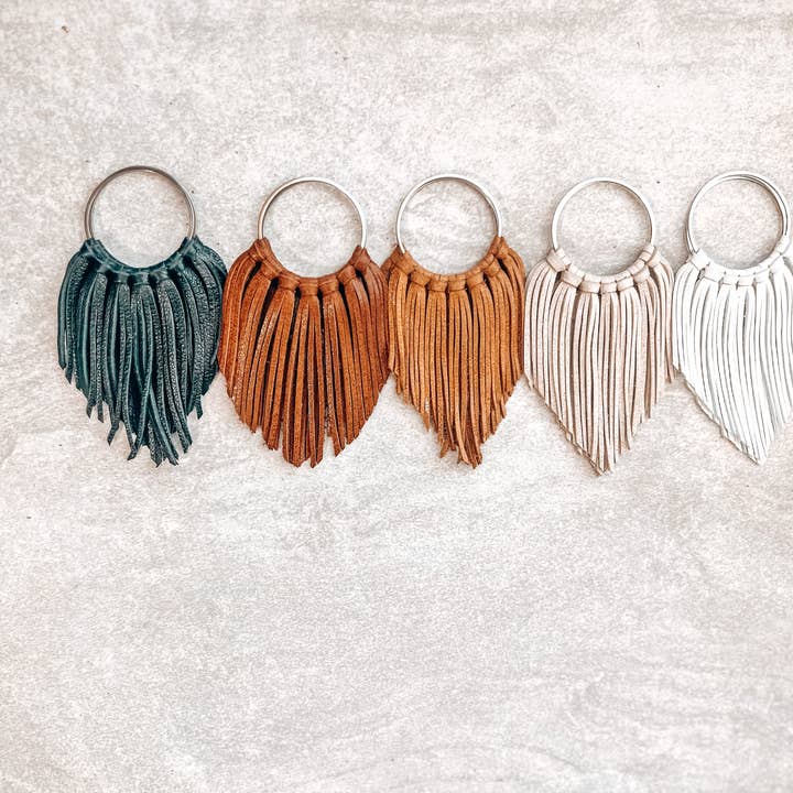 Fringed In Faith - Wholesale Dangle Earrings - Cascade Fringe Hoops Earrings