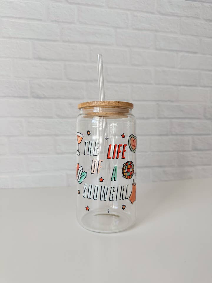 TS Showgirl Glass Cup for wholesale by The Golden Girl Co.