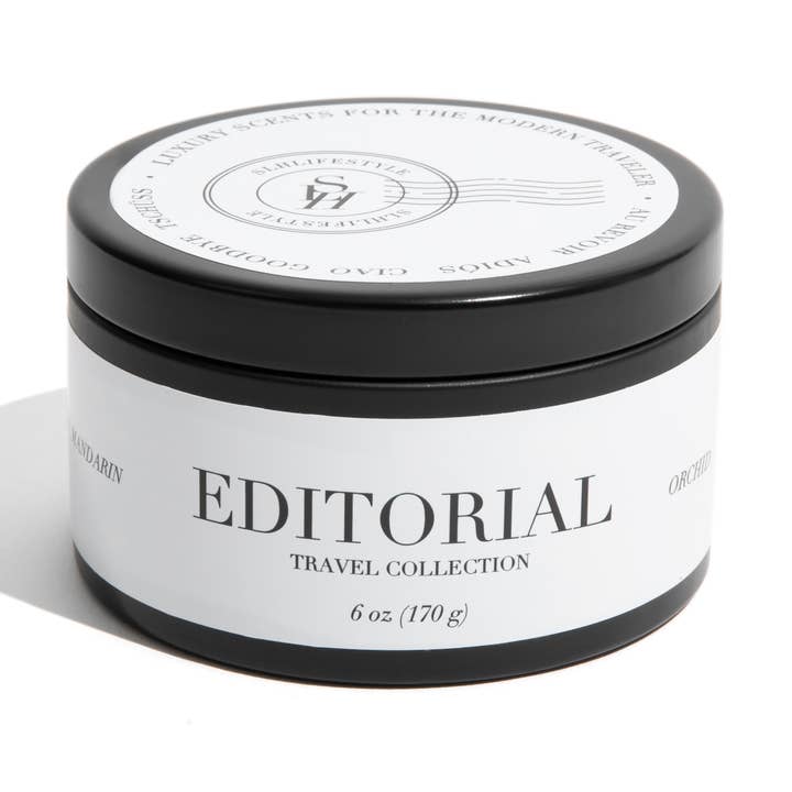 Editorial Travel Candle for wholesale by SLHLifestyle