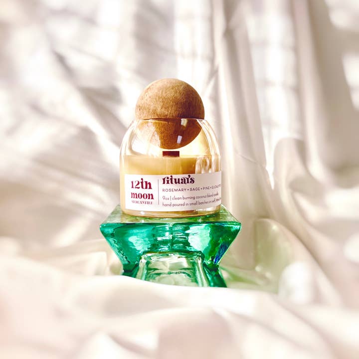 The 12th Moon - Wholesale Pot/gevulde kaars - GOLDEN HOUR COLLECTION Kokoswaskaars - GROOT LUXE VAT0